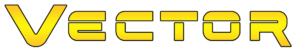 Vector logo in yellow gradient with black border