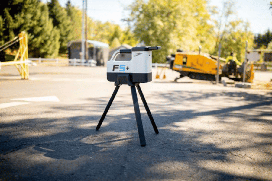 Digital Control HDD Locating Receiver on jobsite with Vermeer drill