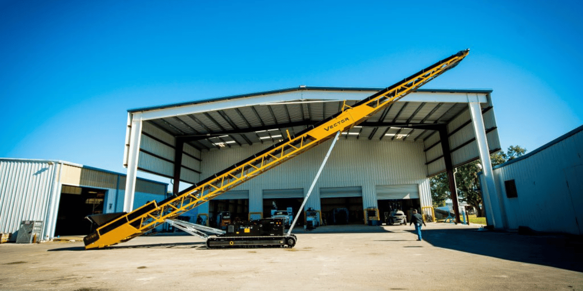 Vector VT80 Track Conveyor from side